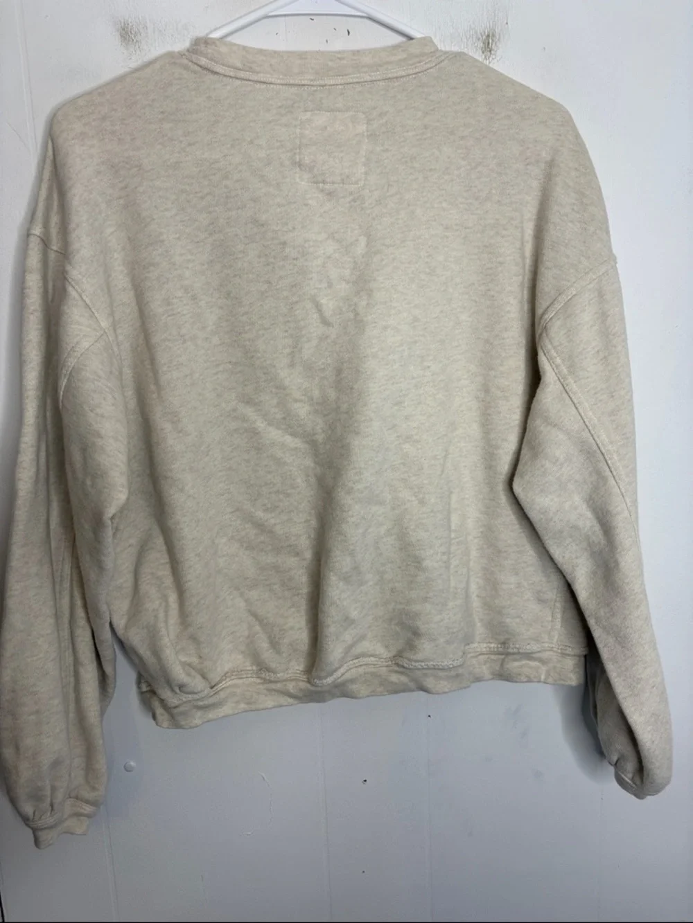 Aerie Sweater Womens XXS Minimalist Cream Crewneck Sweatshirt Casual Lounge - Picture 2 of 6